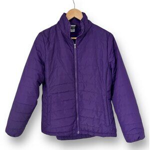 Size Medium Champion Dark‎ Purple Lightweight Quilted Puffer Jacket Pockets Coat